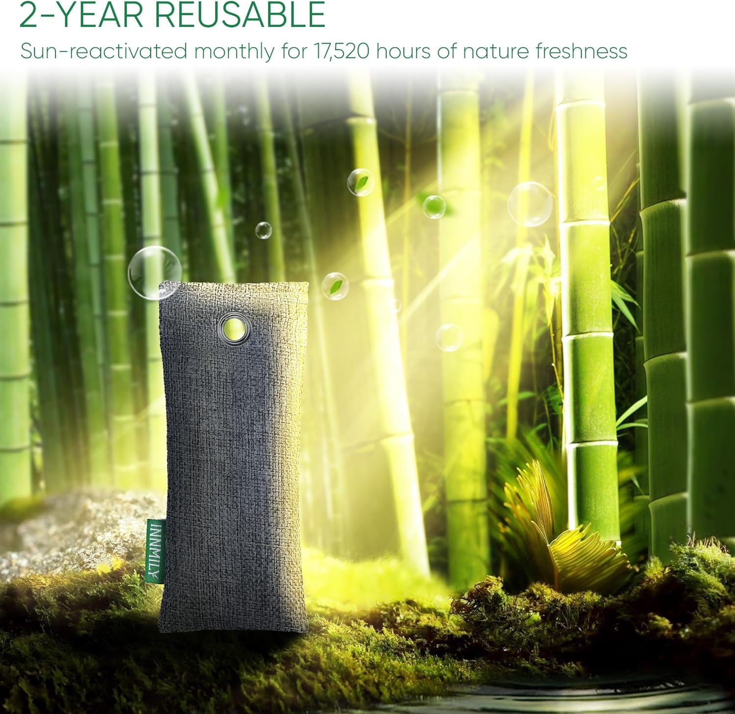 6 Pack Activated Charcoal Odor Absorber Bags Shoe Deodorizer Air Purifier